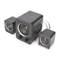 SubWoofer System 2.1 11W RMS 3,5mm ST, USB Power, Schwarz