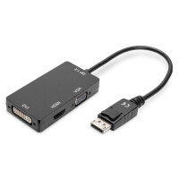 DIGITUS AK-340418-002-S - DisplayPort Konverterkabel, DP...