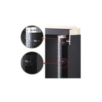 DIGITUS DN-19-17U-SO-M - 17HE SOUNDproof Schrank, 1000x750x1130 mm Holzdekor Ahorn, schwarz (RAL 9005)