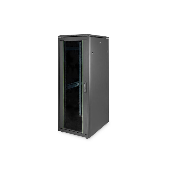 DIGITUS DN-19-32U-6/8-B-1 - 32HE Netzwerkschrank, Unique 1609x600x800 mm, Farbe Schwarz (RAL 9005)