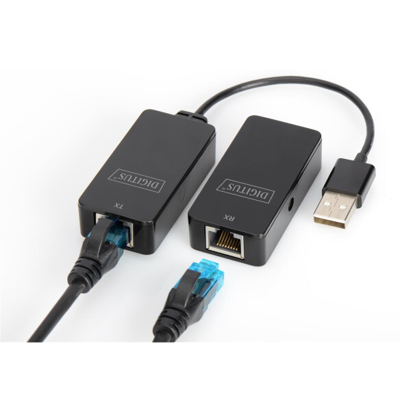 DIGITUS DA-70141 - USB Extender, USB 2.0, 50 m für Gebrauch mit Cat5/5e/6 (UTP, STP or SFT) Kabel