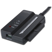 DIGITUS DA-70325 - USB3.0 zu SATAII + 3.5" IDE Adapter Kabel Netzteil(12V/2A) i. Lieferumf.