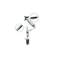DIGITUS DA-90351 - Monitor Tischhalterung bis 27" flexible Gasfederhalterung,max 8kg, VESA 100x100