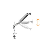 DIGITUS DA-90351 - Monitor Tischhalterung bis 27" flexible Gasfederhalterung,max 8kg, VESA 100x100