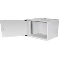 DIGITUS DN-19-07U-S-1 - 7HE Wandgehäuse, SOHO, unmontiert 370x540x400 mm, Glastür, grau