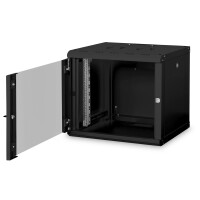 DIGITUS DN-19-09U-SW - 9HE Wandgehäuse, Unique 509x600x450 mm, Farbe Schwarz (RAL 9005)