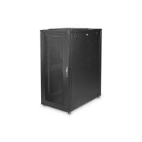 DIGITUS DN-19-SRV-26U-B-1 - 26HE Serverschrank, Unique, 1340x600x1000 mm perforierte Stahlt&uuml;ren, Farbe schwarz (RAL 9005)