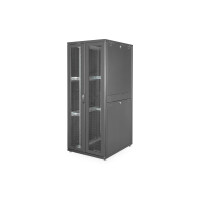 DIGITUS DN-19-SRV-42U-8-B - 42HE Serverschrank, Unique, 2050x800x1000 mm perforierte Stahlt&uuml;r, Fabre schwarz (RAL 9005)