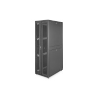DIGITUS DN-19-SRV-42U-B-1 - 42HE Serverschrank, Unique, 2050x600x1000 mm perforierte Stahltüren, Farbe schwarz (RAL 9005)