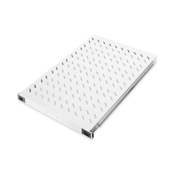 DIGITUS DN-19-TRAY-2-1000 - 1HE ausziehb. Fachboden für 1000 mm tiefe Schränke 44x483x720 mm, bis 65 kg, grau (RAL 7035)