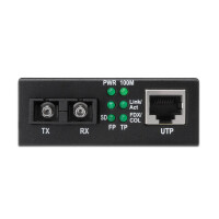 DIGITUS DN-82020-1 - Fast Ethernet Medienkonverter, Multimode SC Stecker, 1310nm, bis zu 2km