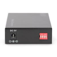 DIGITUS DN-82120-1 - Gigabit Ethernet Medienkonverter, Multimode SC Stecker, 850nm, bis zu 0.5km