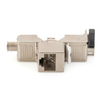 DIGITUS DN-93617-24 - CAT 6A Keystone Modul, geschirmt werkzeuf. Montage, Set 24 Stk.