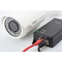 DIGITUS DN-95103-2 - Gigabit Ethernet PoE+ Injector, 802.3at Power Pins:4/5(+),7/8(-), 30W