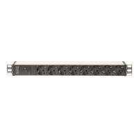 DIGITUS DN-95410 - 1HE Aluminium Steckdosenleiste 10A...