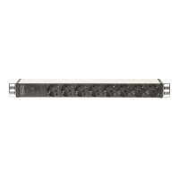 DIGITUS DN-95410 - 1HE Aluminium Steckdosenleiste 10A...