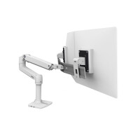 Ergotron LX Series Desk Dual Direct Arm - Freistehend - 9,9 kg - 63,5 cm (25 Zoll) - 100 x 100 mm - Höhenverstellung - Weiß