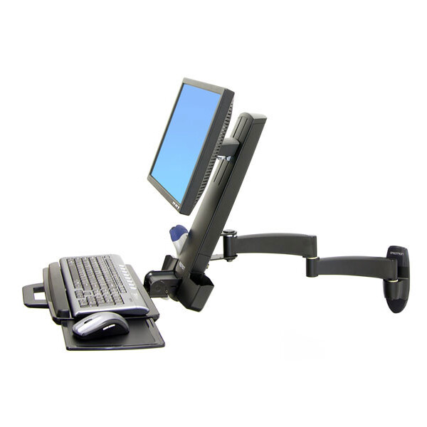 Ergotron 200 Series Combo Arm - 8,2 kg - 61 cm (24 Zoll) - 75 x 75 mm - 100 x 100 mm - Schwarz