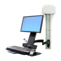 Ergotron 200 Series Combo Arm - 8,2 kg - 61 cm (24 Zoll) - 75 x 75 mm - 100 x 100 mm - Schwarz