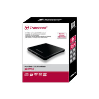 Transcend TS8XDVDS-K - Schwarz - DVD±R/RW - USB 2.0 - CD-R,DVD+R,DVD+R DL,DVD+RW,DVD-R,DVD-R DL,DVD-RAM,DVD-RW - 5 - 40 °C - 142,8 mm