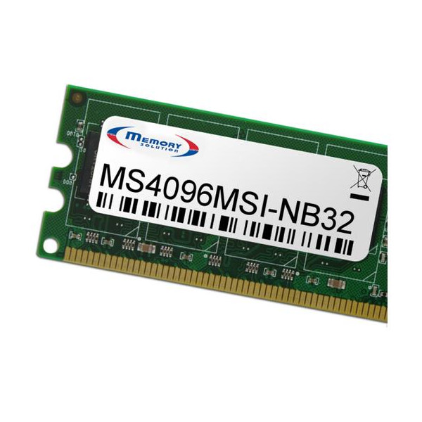 Memorysolution 4GB MSI U17 Gaming Notebook