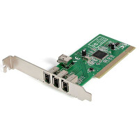 StarTech.com 4 Port 1394a FireWire PCI Schnittstellenkarte - 3x extern 1x intern - PCI - IEEE 1394/Firewire - Gr&uuml;n - Metallisch - CE - UL - FCC - REACH - TAA - Microsoft WHQL Certified - Texas Instruments - TSB12LV26 - 0,4 Gbit/s