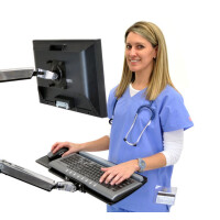Ergotron LX Wall Mount Keyboard Arm - Silber