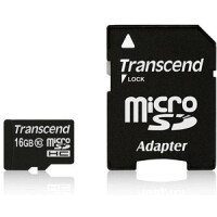 Transcend 16GB microSDHC Class 10 UHS-I - 16 GB - MicroSDHC - Klasse 10 - MLC - 90 MB/s - Class 1 (U1)