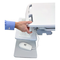 Ergotron StyleView - Multimedia-Wagen - Aluminium - Grau - Weiß - Aluminium - Kunststoff - Zink Stahl - Flachbildschirm - 16,8 kg - 61 cm (24 Zoll)