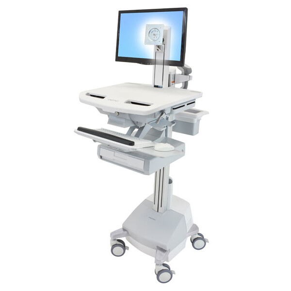 Ergotron StyleView - Multimedia-Wagen - Aluminium - Grau - Weiß - Aluminium - Kunststoff - Zink Stahl - Flachbildschirm - 16,8 kg - 61 cm (24 Zoll)