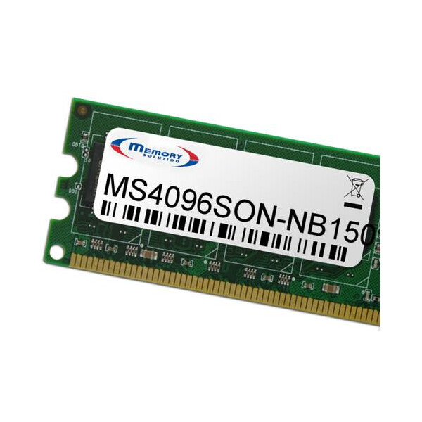 Memorysolution 4GB SONY VAIO VPC-EH1Z1E/B, VPCEH2M1E