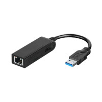 D-Link DUB-1312 - Eingebaut - Verkabelt - USB - Ethernet - 1000 Mbit/s - Schwarz