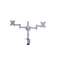 Neomounts by Newstar Flachbild Tischhalterung - Klemme /Bolzen - 9 kg - 25,4 cm (10 Zoll) - 68,6 cm (27 Zoll) - 100 x 100 mm - Silber