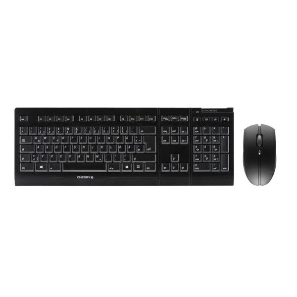 Cherry B.UNLIMITED 3.0 - Tastatur - 2.000 dpi Laser - 3 Tasten QWERTZ - Schwarz