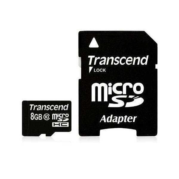Transcend Ultimate - Flash-Speicherkarte ( microSDHC/SD-Adapter inbegriffen ) - 8 GB
