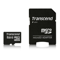 Transcend Ultimate - Flash-Speicherkarte ( microSDHC/SD-Adapter inbegriffen ) - 8 GB