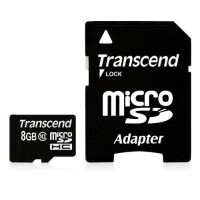 Transcend Ultimate - Flash-Speicherkarte ( microSDHC/SD-Adapter inbegriffen ) - 8 GB