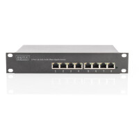 DIGITUS DN-80114 - Gigabit Ethernet Switch 8-port, 10 inch, unmanaged