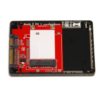 StarTech.com 2,5" SATA auf Mini SATA Adapter - externes mSATA Festplattengehäuse - Silber - 0 - 50 °C - -10 - 85 °C - 5 - 95% - 68 mm - 98 mm