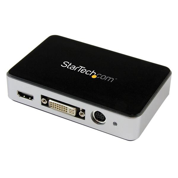 StarTech.com USB 3.0 Video Grabber - HDMI / DVI / VGA / Component HD PVR Video Capture - NTSC,PAL,PAL 60,PAL M - 60 fps - 1080i,1080p,480i,480p,576i,576p,720p - H.264,MPEG4 - 104 g - 75,5 mm