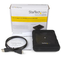 StarTech.com USB 3.0 auf 2,5" SATA 6Gbps / SSD Festplattengehäuse mit UASP - HDD / SSD-Gehäuse - 2.5 Zoll - SATA - 5 Gbit/s - Hot-Swap - Schwarz