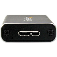 StarTech.com Externes M.2 SATA / SSD Festplattengehäuse - USB 3.0 mit UASP - SSD-Gehäuse - M.2 - M.2 - 6 Gbit/s - USB Konnektivität - Schwarz