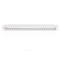 DIGITUS DN-91410-LF - Modular Patch Panel, geschirmt, 24-port Blank, 1HE, Rack Mount, transp. Beschr.feld, grau