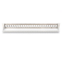DIGITUS DN-91410-LF - Modular Patch Panel, geschirmt, 24-port Blank, 1HE, Rack Mount, transp. Beschr.feld, grau