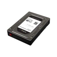 StarTech.com 2,5&quot; auf 3,5&quot; Aluminium SATA Festplattengeh&auml;use f&uuml;r HDD/SSD bis 12,5mm - 8,89 cm (3.5 Zoll) - Speicherlaufwerkbeh&auml;lter - 2.5 Zoll - 12.5 mm - 6 Gbit/s - Schwarz - Silber