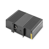 DIGITUS DN-651112 - Industrieller Gigabit PoE+ Injektor 802.3 af/at 60W Ausgangsleistung, Hutschiene und Wandmontage,