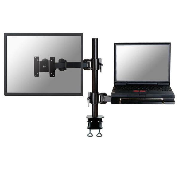 Neomounts by Newstar Flachbild/Notebook Tischhalterung - Klemme - 10 kg - 25,4 cm (10 Zoll) - 68,6 cm (27 Zoll) - 100 x 100 mm - Schwarz