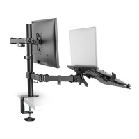 Neomounts by Newstar Flachbild/Notebook Tischhalterung - Klemme /Bolzen - 8 kg - 25,4 cm (10 Zoll) - 81,3 cm (32 Zoll) - 100 x 100 mm - Schwarz