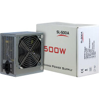 Inter-Tech SL-500A - 500 W - 230 V - 60 Hz - +12V,+3.3V,+5V,+5Vsb,-12V - Passiv - 220 W