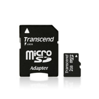 Transcend TS2GUSD - 2 GB - MicroSD - NAND - 20 MB/s - 13 MB/s - Schwarz